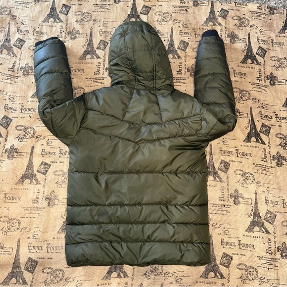 Michael kors kids green olive hooded puffer jacket - Picture 10 of 12